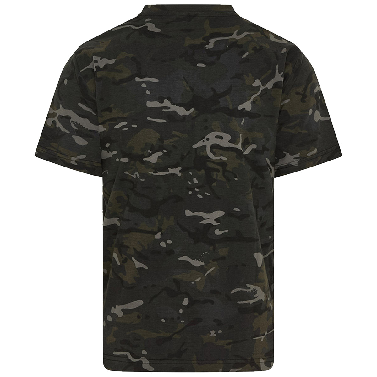 rear of kombat black btp camo tshirt