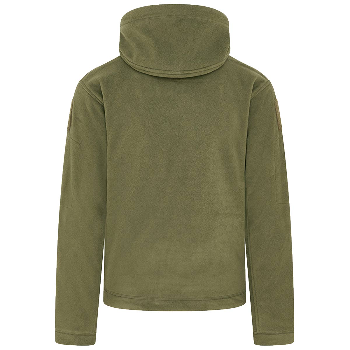 rear of kombat olive green tactical recon hoodie