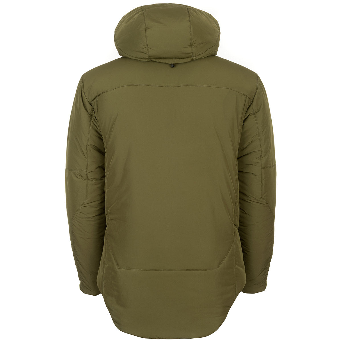 rear of snugpak olive tomahawk insulated jacket