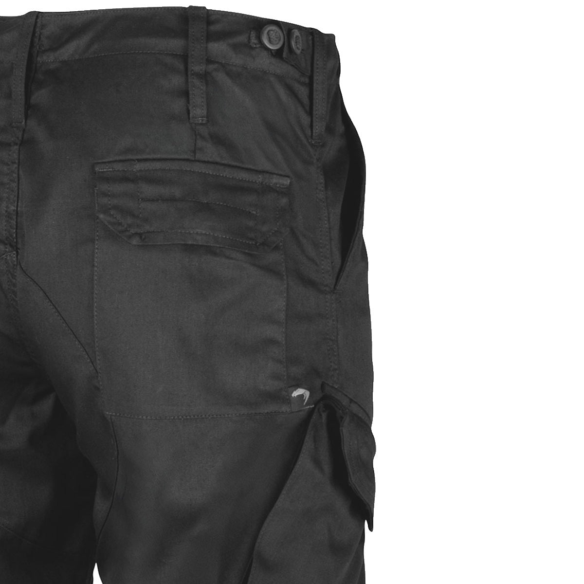rear pocket of viper pcs 95 black trousers
