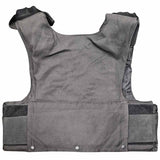 rear view of black aegis overt stab vest body armour