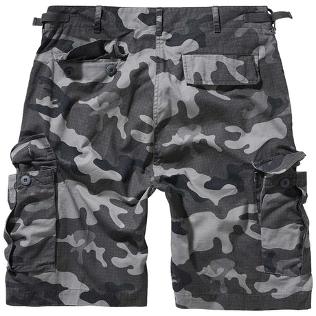 rear view of brandit grey camo bdu ripstop shorts