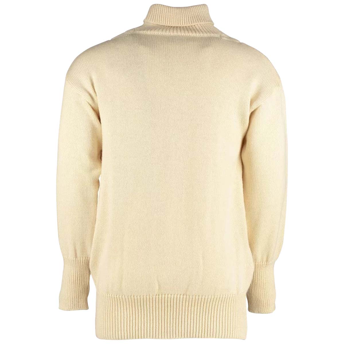 rear view of ecru royal navy submariner jumper