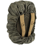 rear view of mil tec large olive drab waterproof assault rucksack cover