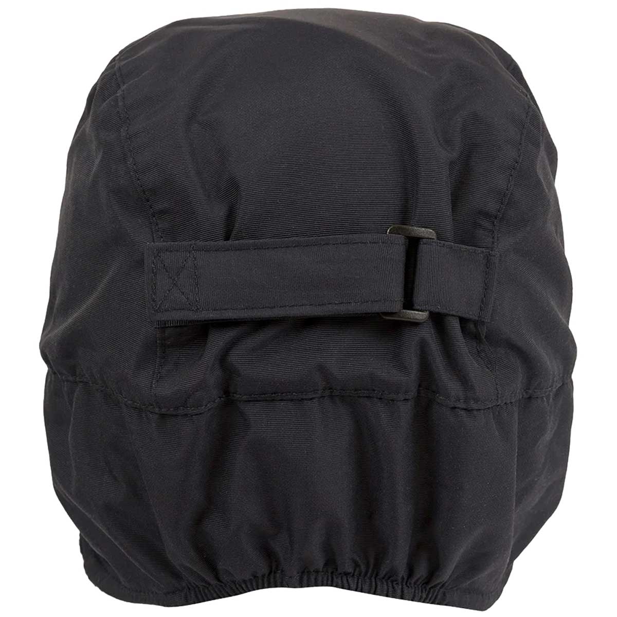rear view of navy highlander winter waterproof hat
