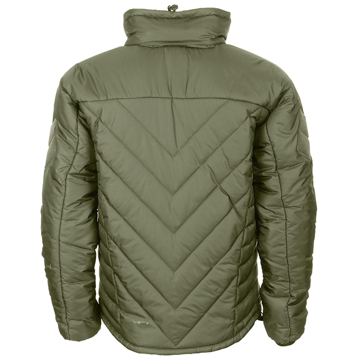 rear view of olive green softie sj6 snugpak jacket