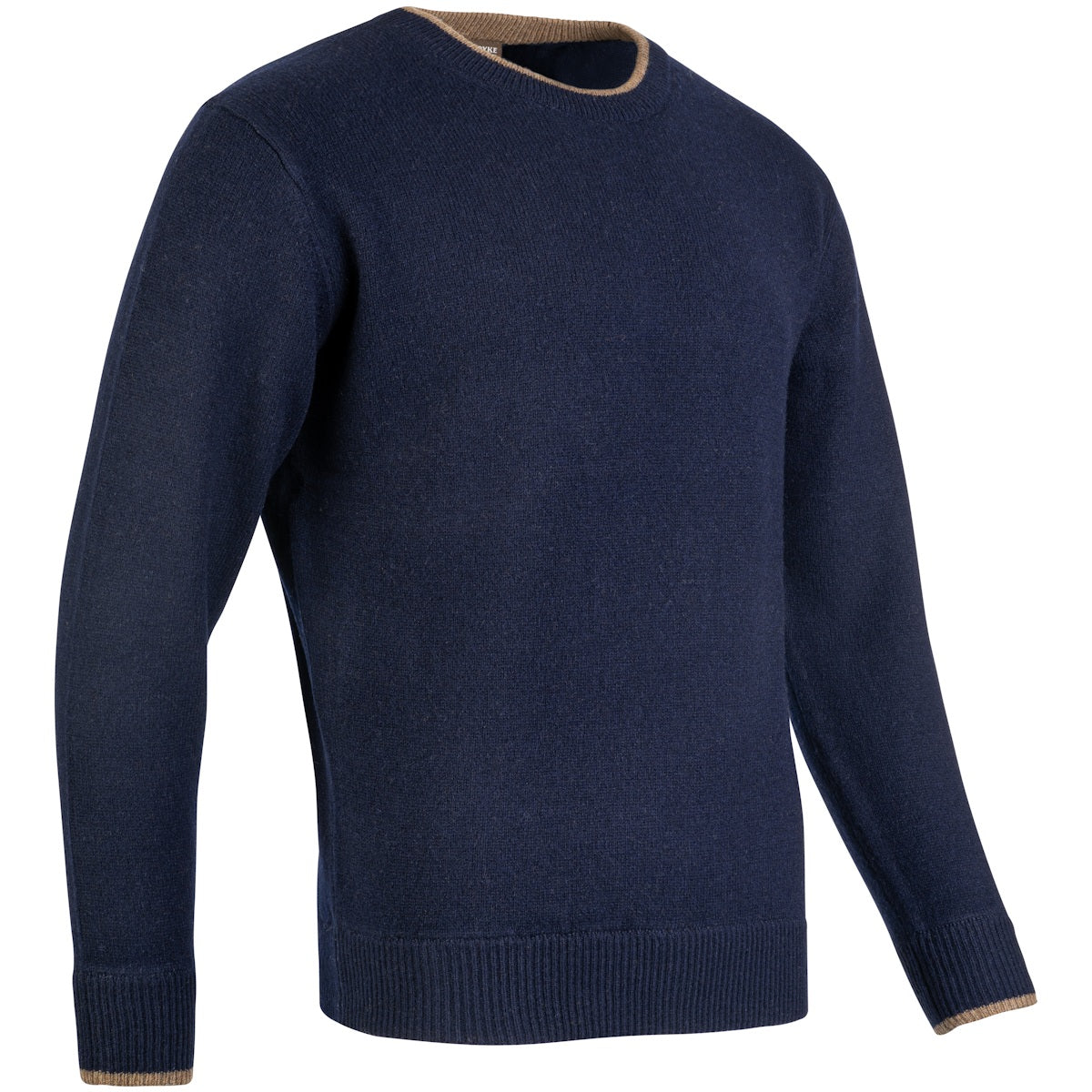 ribbed hem and cuffs jack pyke ashcombe crewknit navy jumper