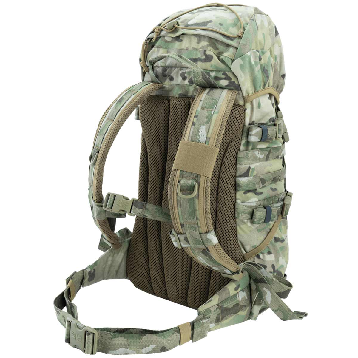 right rear angle of karrimor sf camouflage predator 30l rucksack multicam