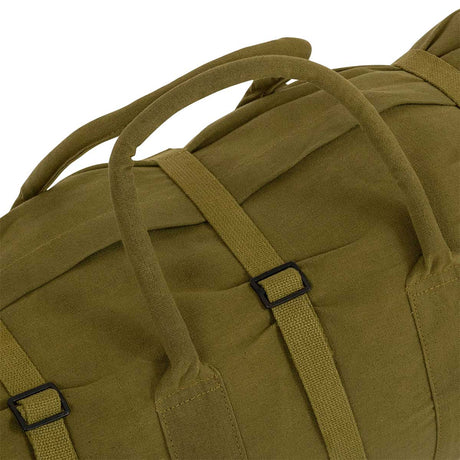 rope grab handle on highlander olive 75cm canvas tool bag