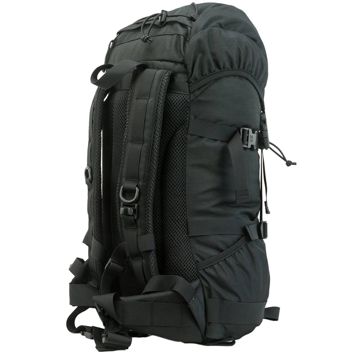side angle of karrimor sf sabre 30 litre daypack black
