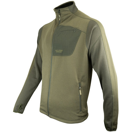 side pockets jack pyke ashcombe technical green fleece jacket