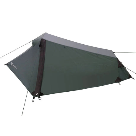 side view highlander scarab green blackthorn 1 gen2 one person tent