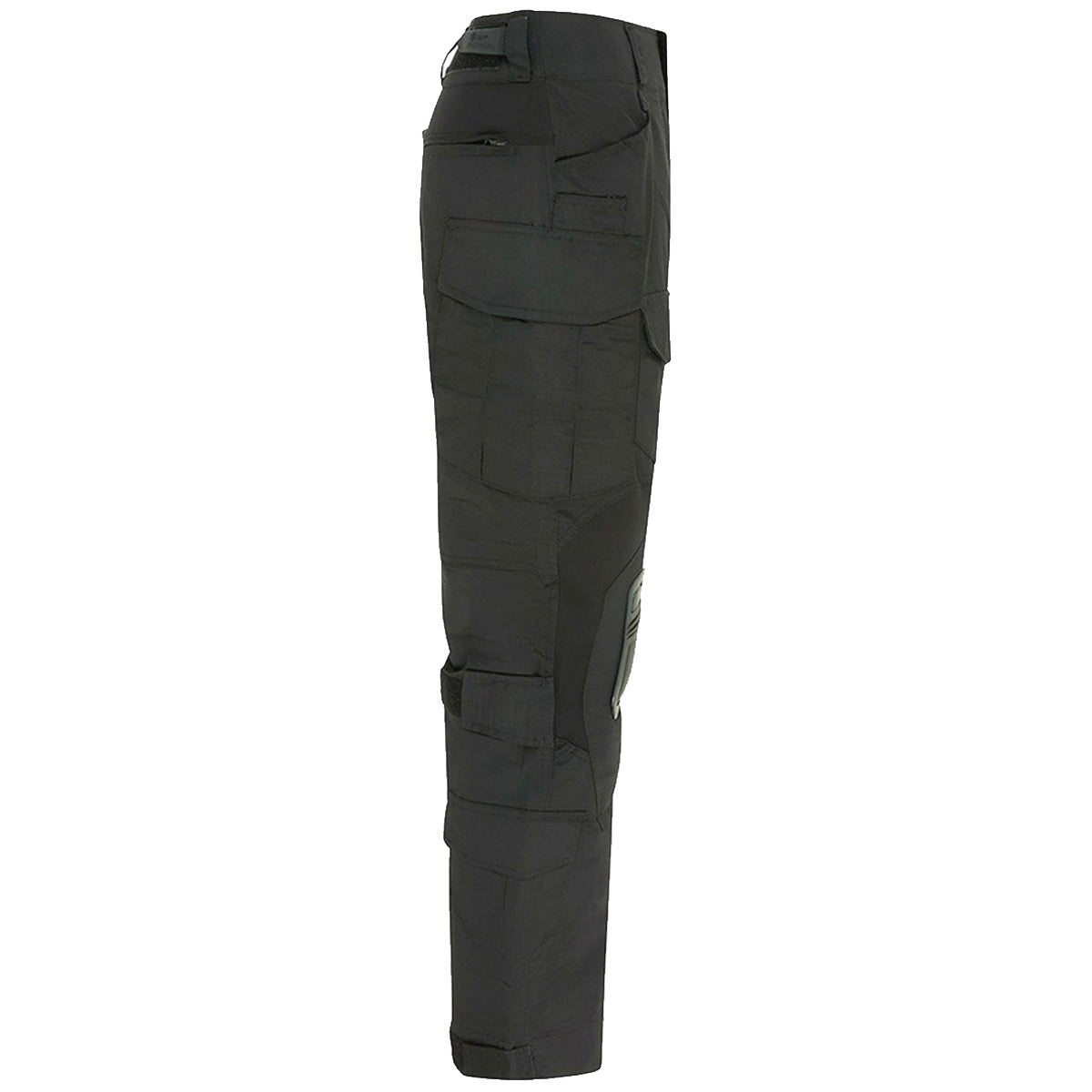 side view of black kombat gen ii spec ops trousers