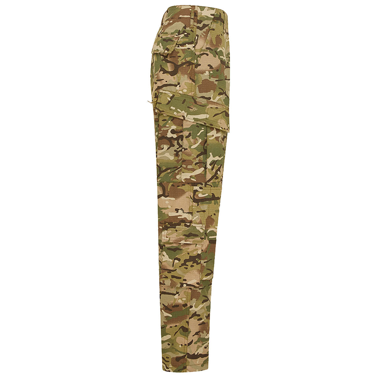 side view of camouflage kombat tactical acu trousers