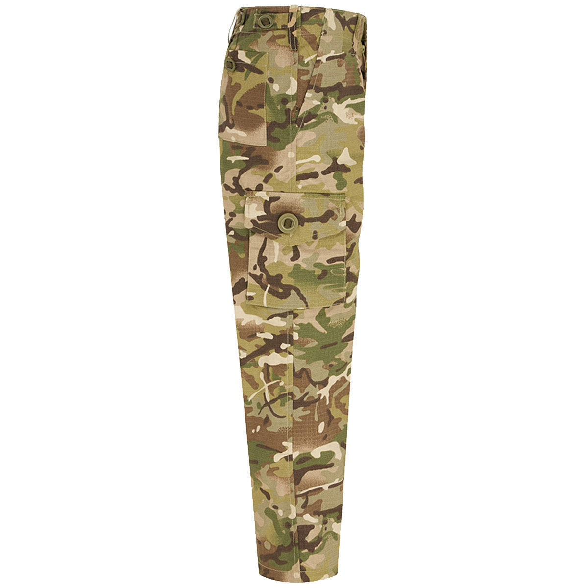 side view of kombat kids camouflage trousers