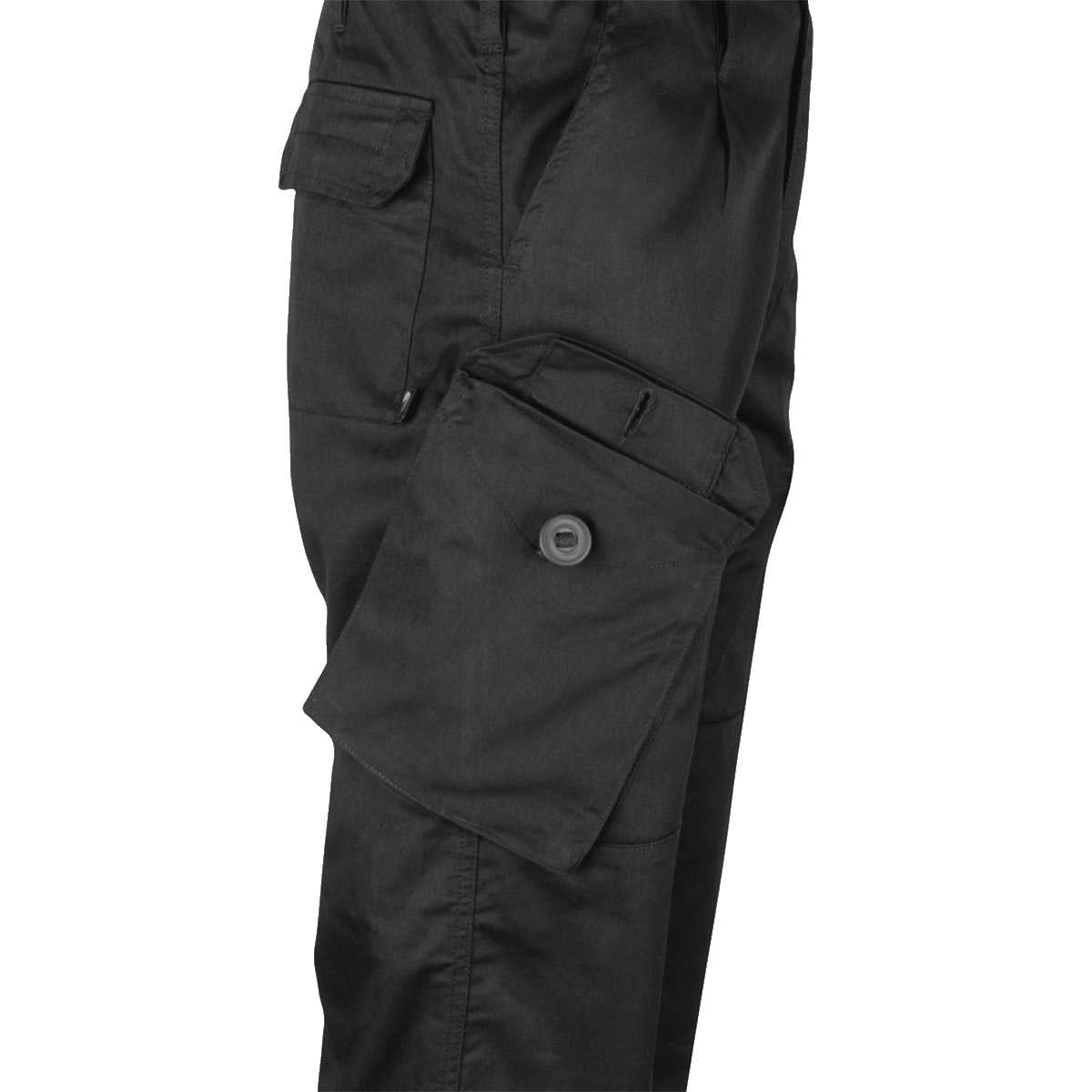 side view of viper pcs 95 trousers black