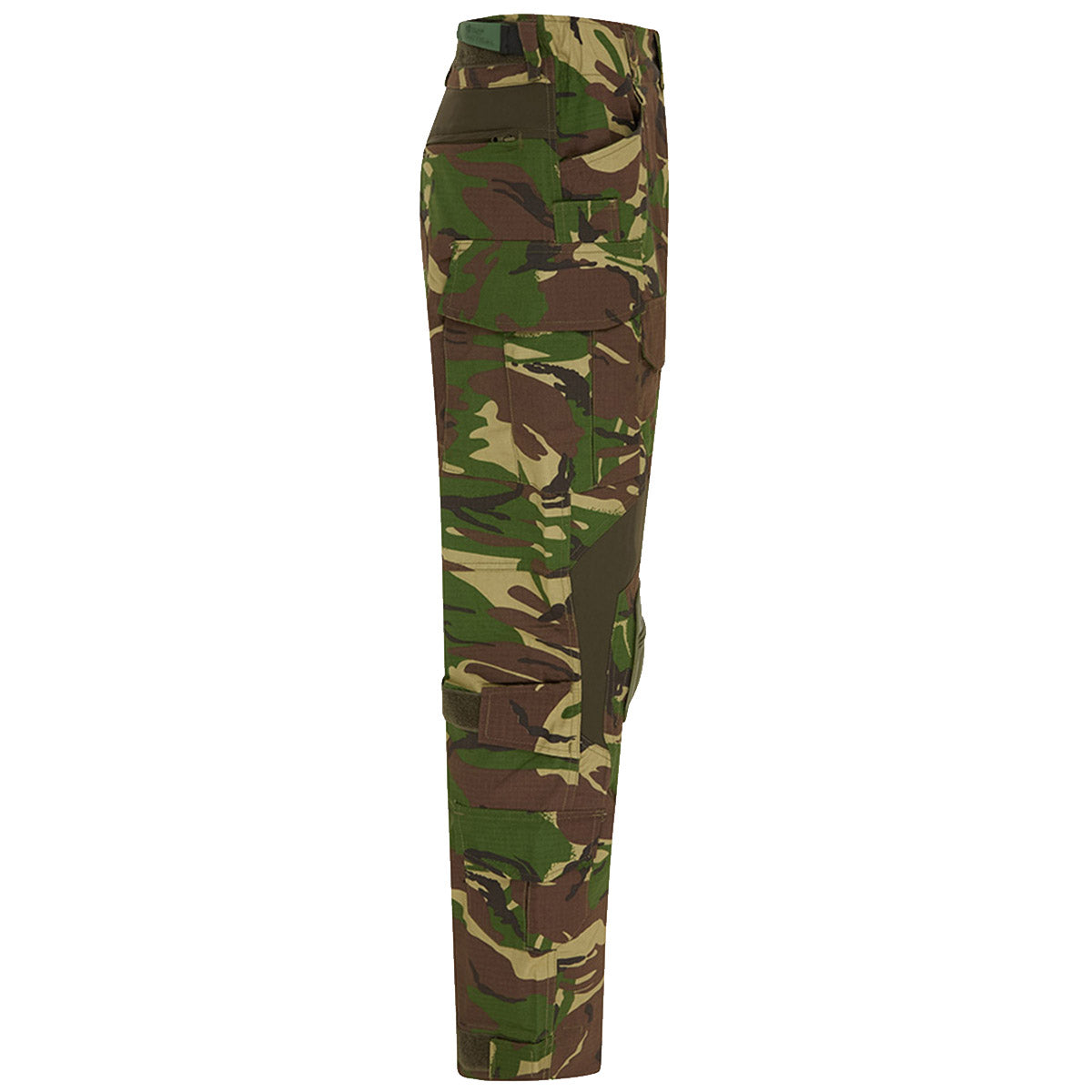 side view of woodland kombat gen ii spec op trousers