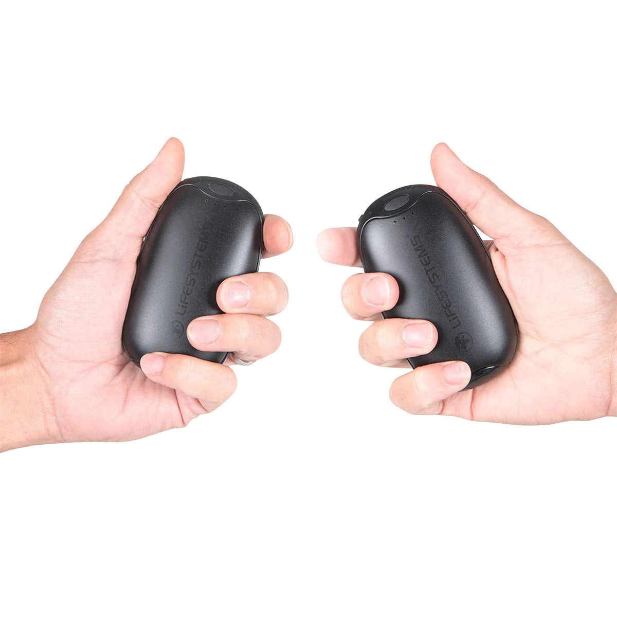 size comparison of lifesystems usb dual palm rechargeable hand warmer