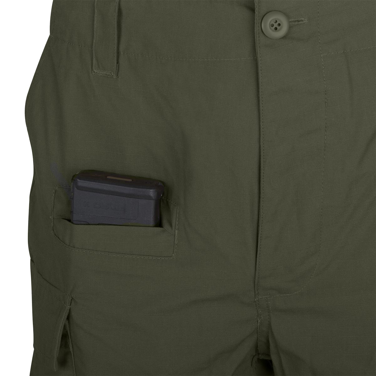 smartphone pocket on helikon olive bdu mk2 trousers
