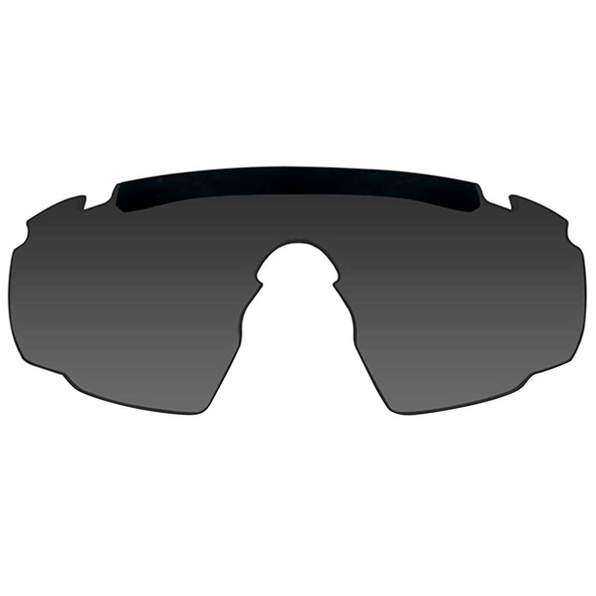 smoke grey lens of wiley x 308 saber advanced glasses