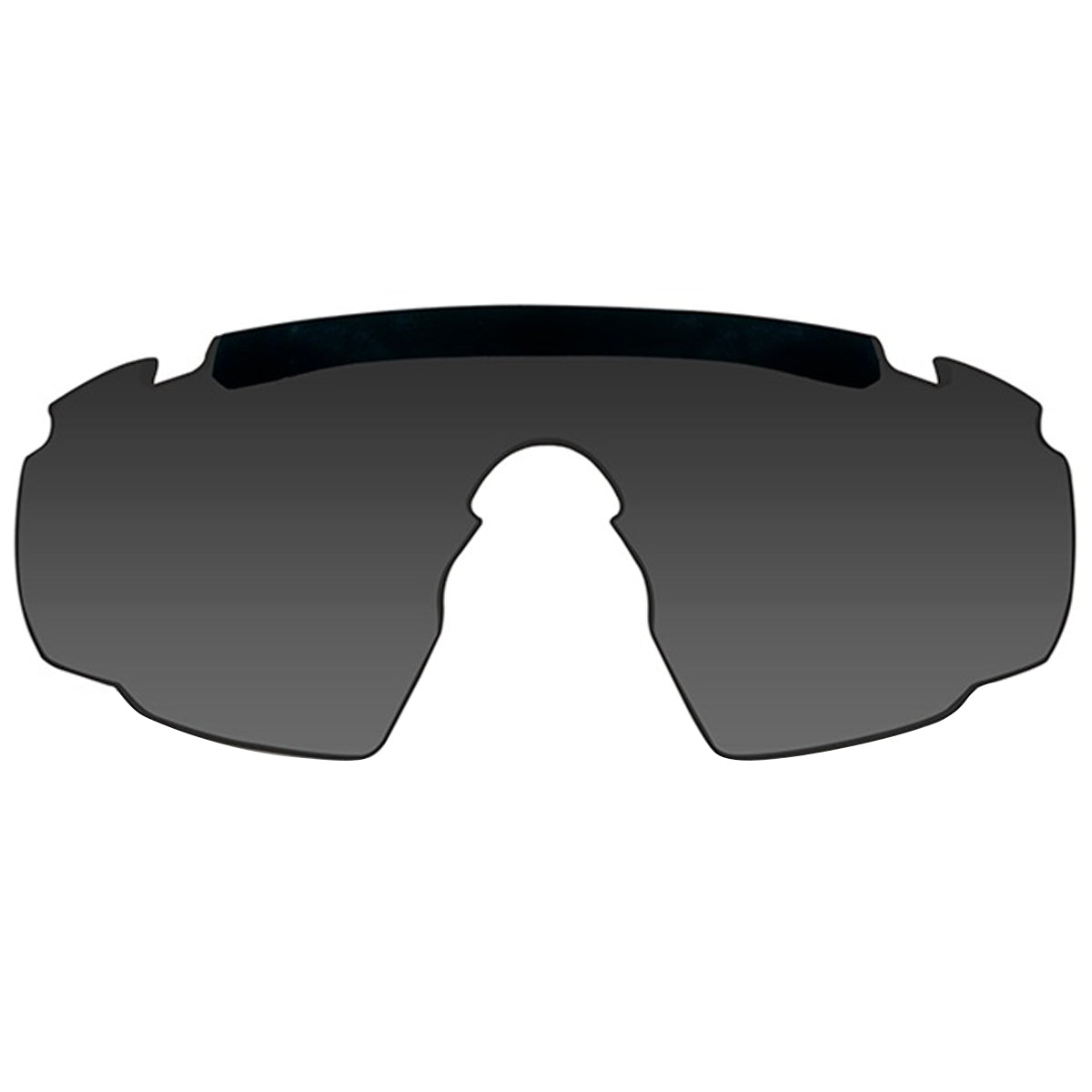 smoke grey lens of wiley x saber advanced glasses