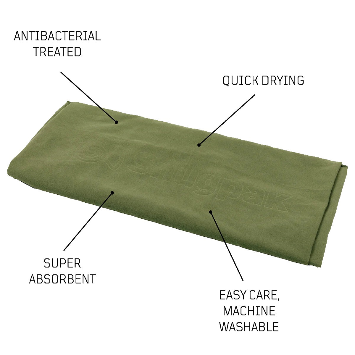 snugpak head to toe towel features