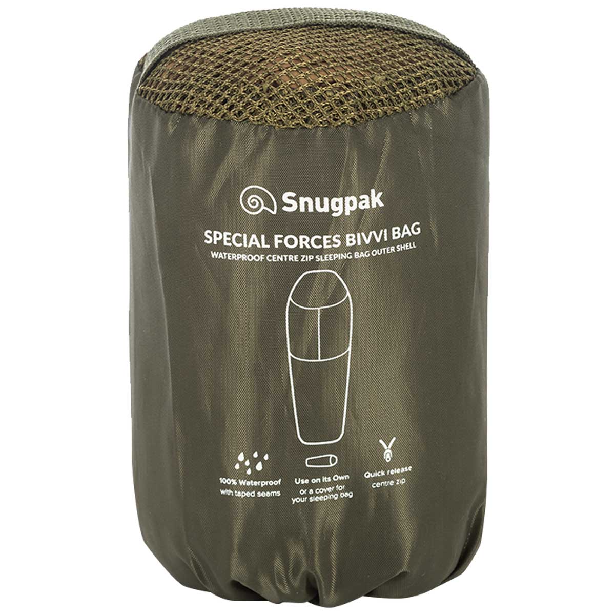 snugpak special forces bivvi bag compression pack olive