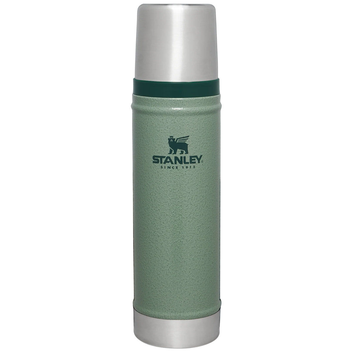stanley classic legendary vacuum thermos flask 590ml hammertone green