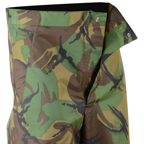 stud press closure british army pvc waterproof trousers dpm camo