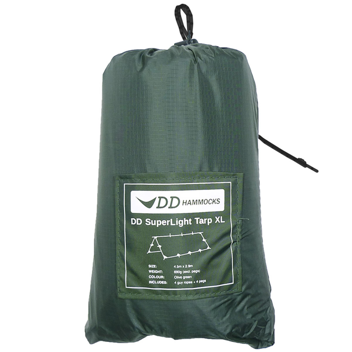 stuff sack of dd hammocks xl superlight tarp olive