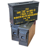 supergrade 30 cal military storage ammo boxes with signage