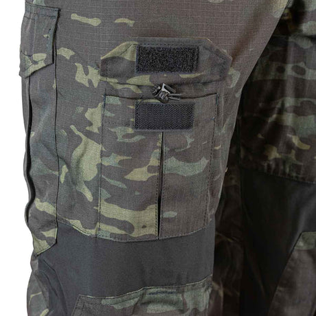 thigh admin pocket on viper gen2 elite trousers black camo