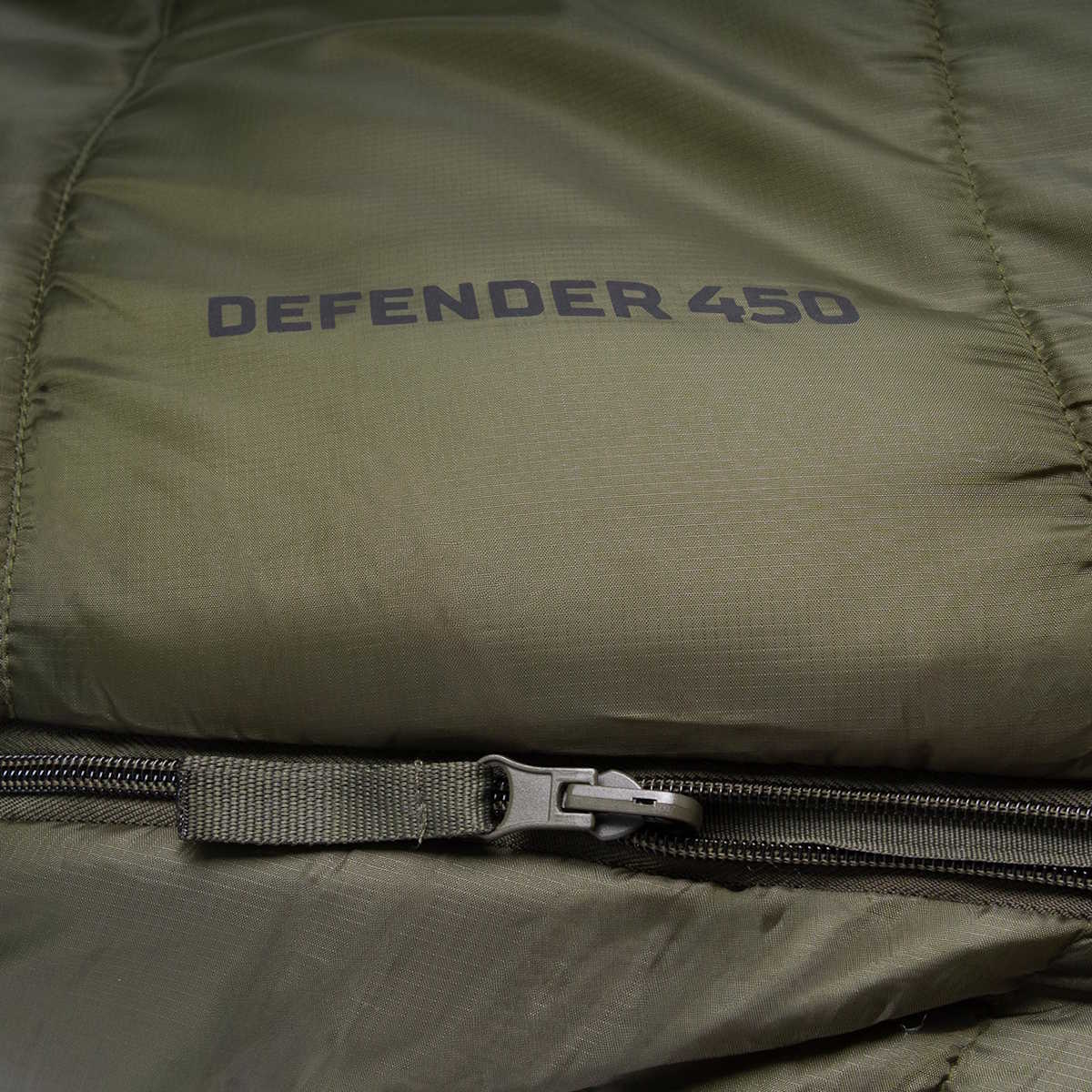 two way anti snag zip on highlander defender 450 ranger green sleeping bag