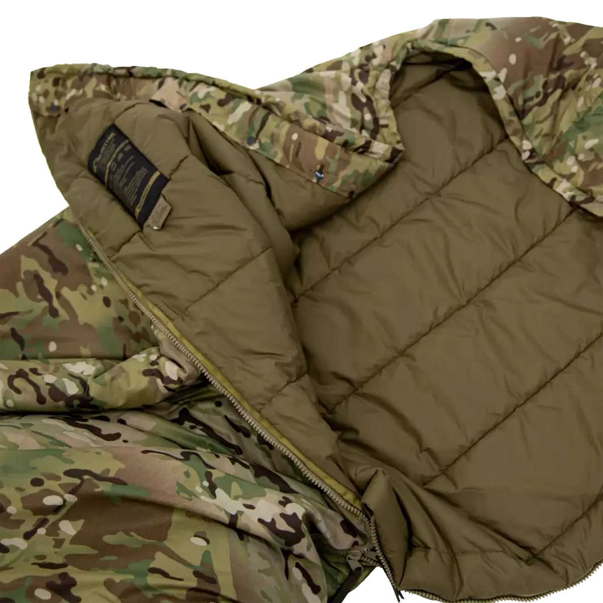 two way zip tropen two season sleeping bag intergrated mosquito net camo