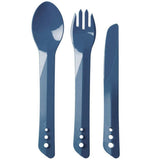 utensils of lifeventure ellipse camping blue tableware set