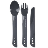 utensils lifeventure ellipse camping grey tableware set
