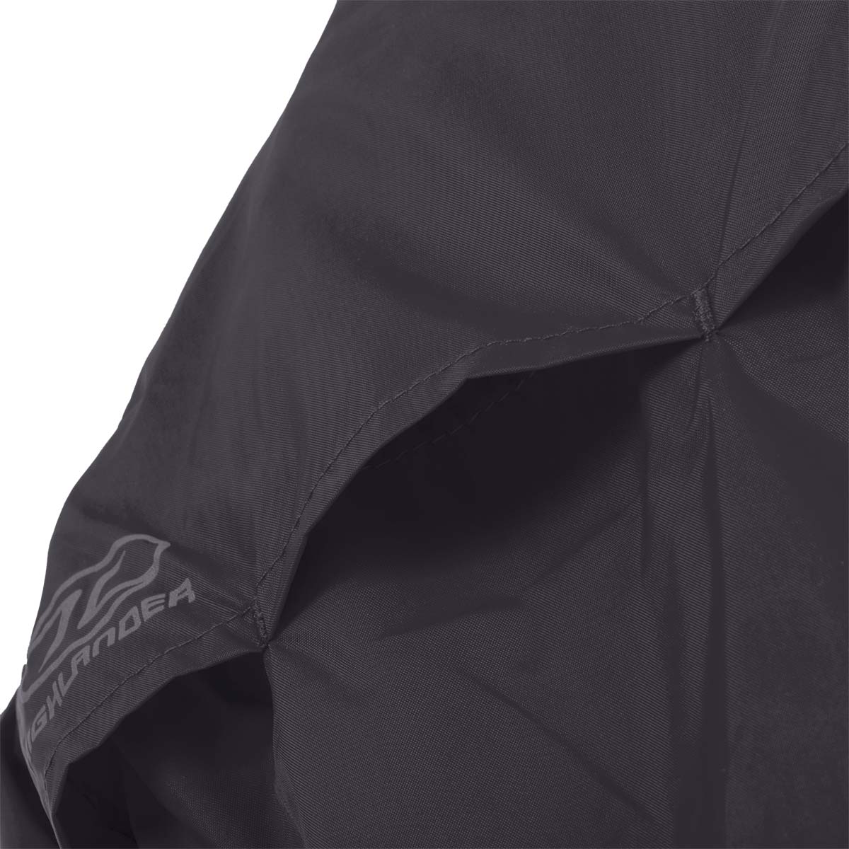 vents on highlander kids stow and go waterproof jacket charcoal