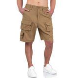 waist and belt loops on surplus airborne vintage beige shorts