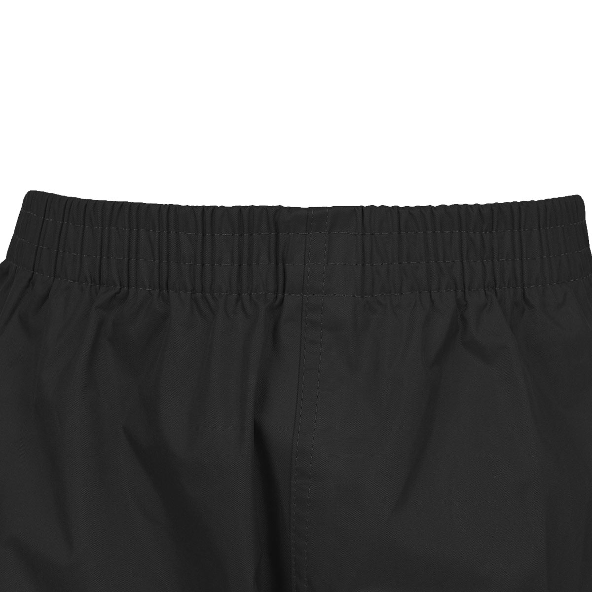waist band of highlander kids waterproof tempest trousers black