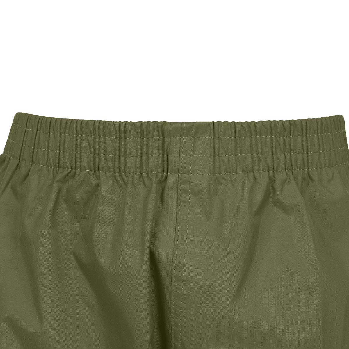 waist band of highlander kids waterproof tempest trousers olive