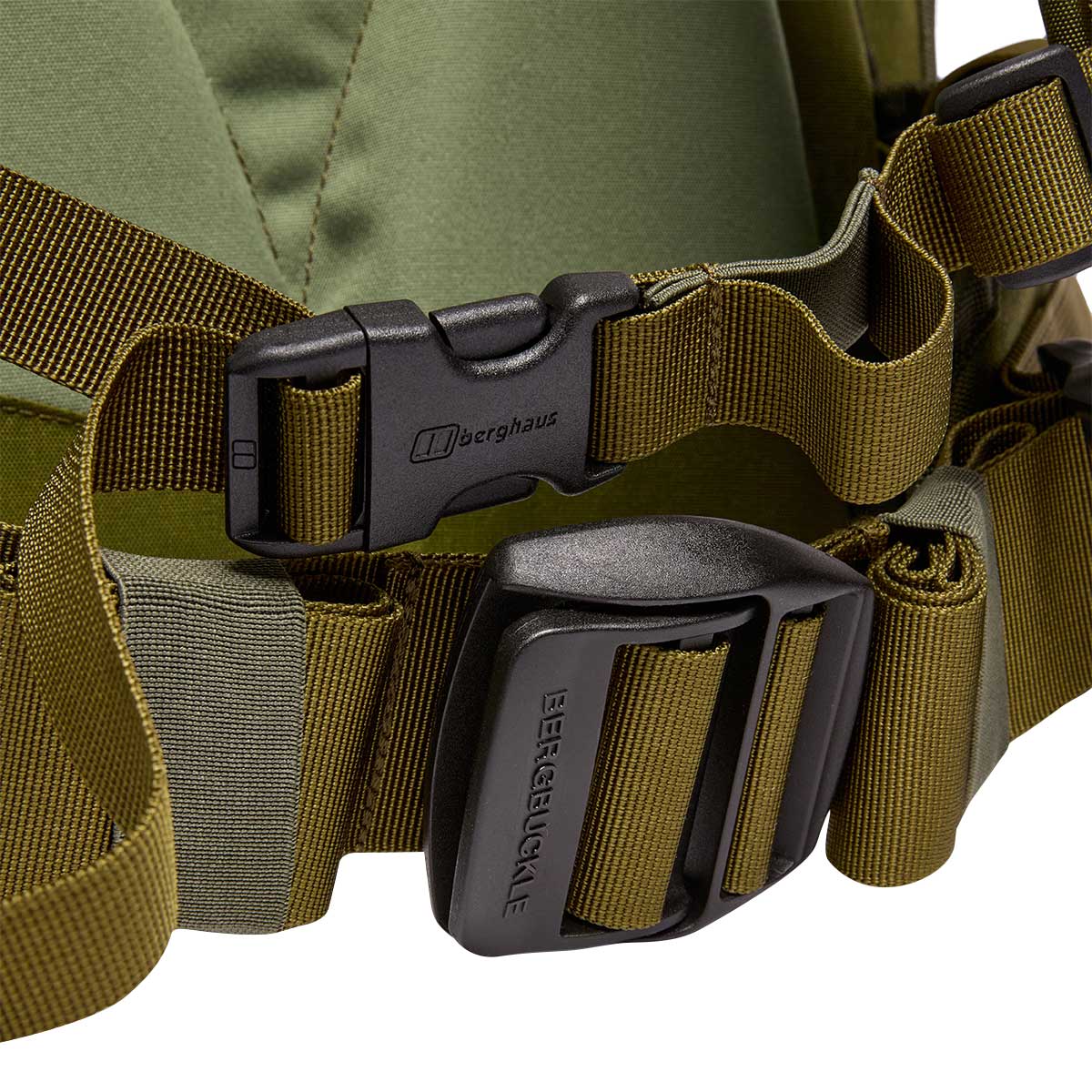 waist strap of cedar green berghaus mmps centurio iii 45l cedar green rucksack