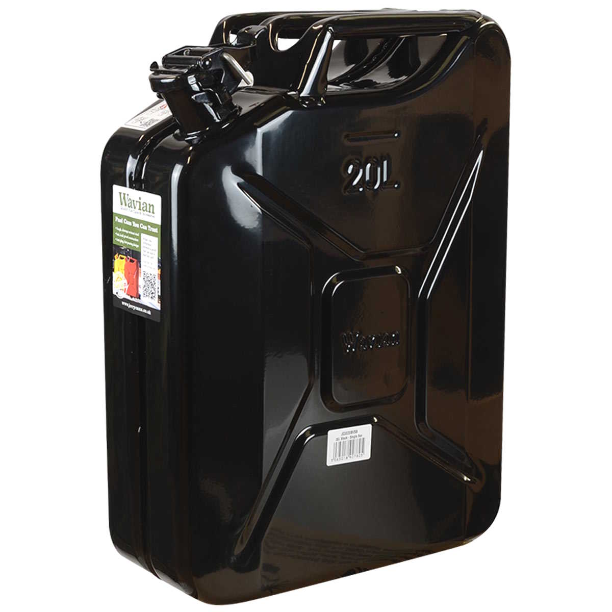 wavian nato 20 litre black jerry can