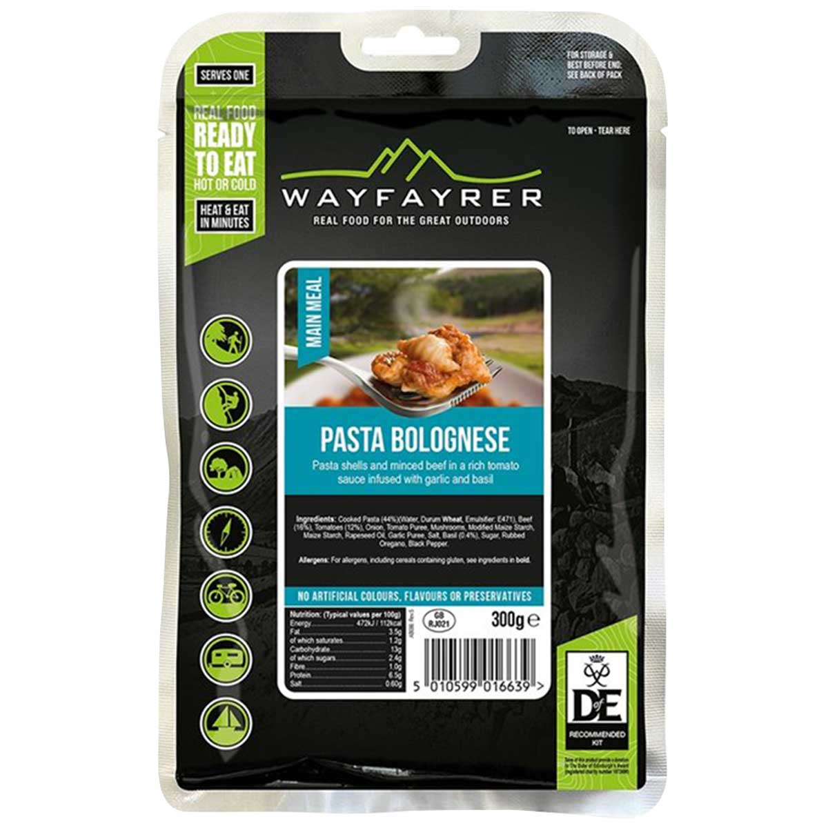 wayfayrer pasta bolognese ready to eat meal