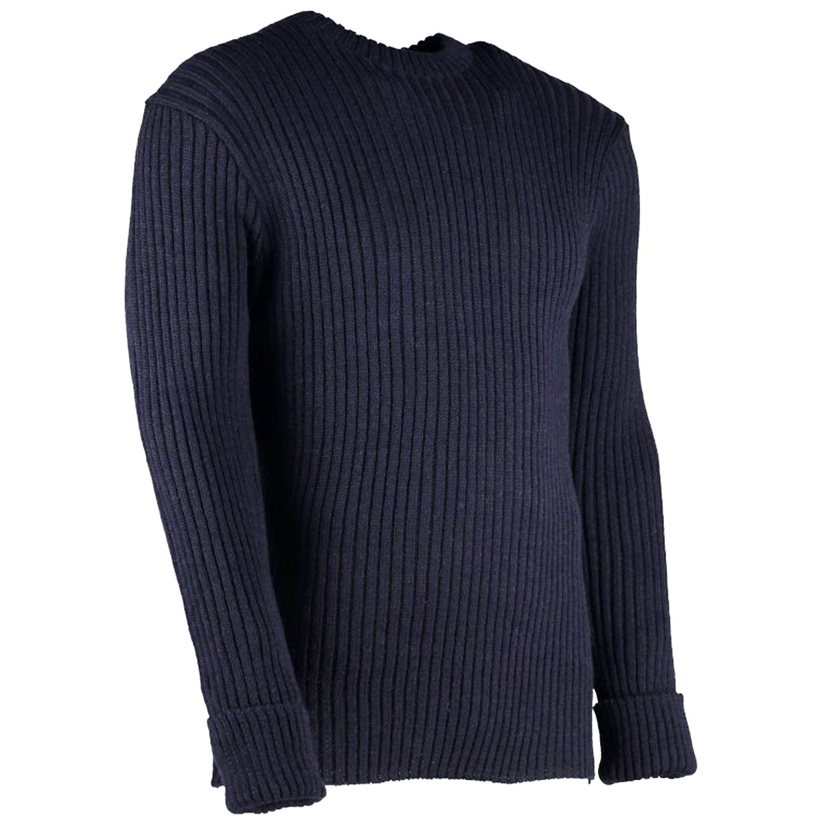 wellbeck woolly pully crew neck jumper no patches navy