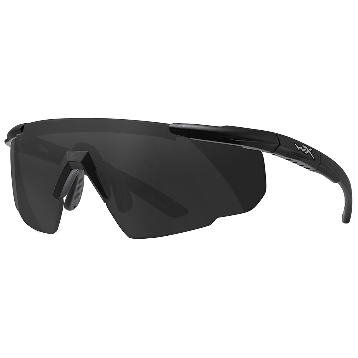 wiley x saber advanced ballistic glasses smoke grey lens