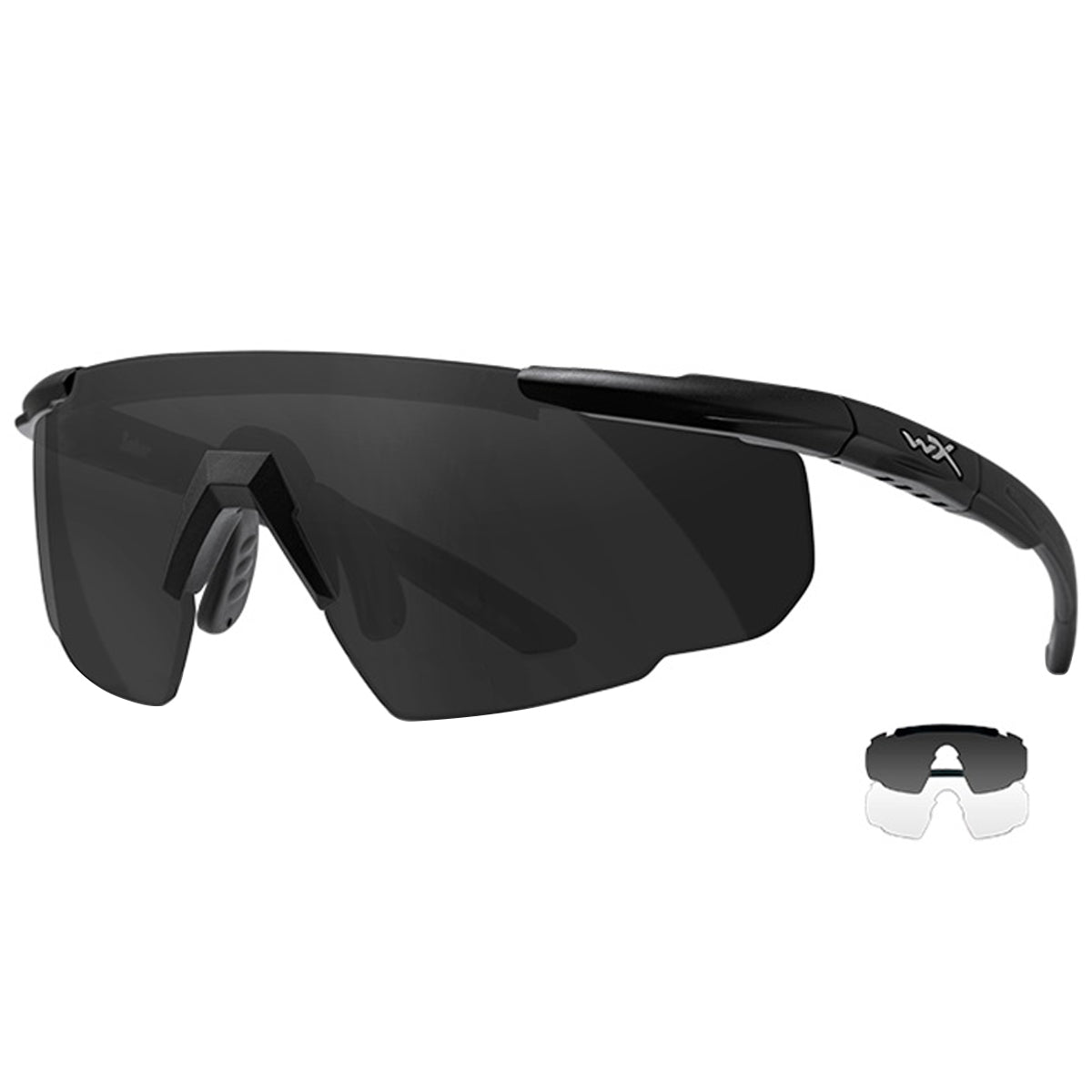 wiley x 317 saber advanced glasses grey clear lens