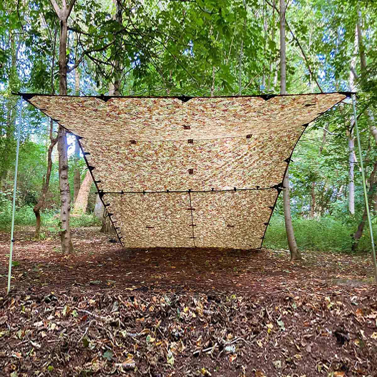 windsheild configuration ddhammocks 3x3 pro camouflage tarp