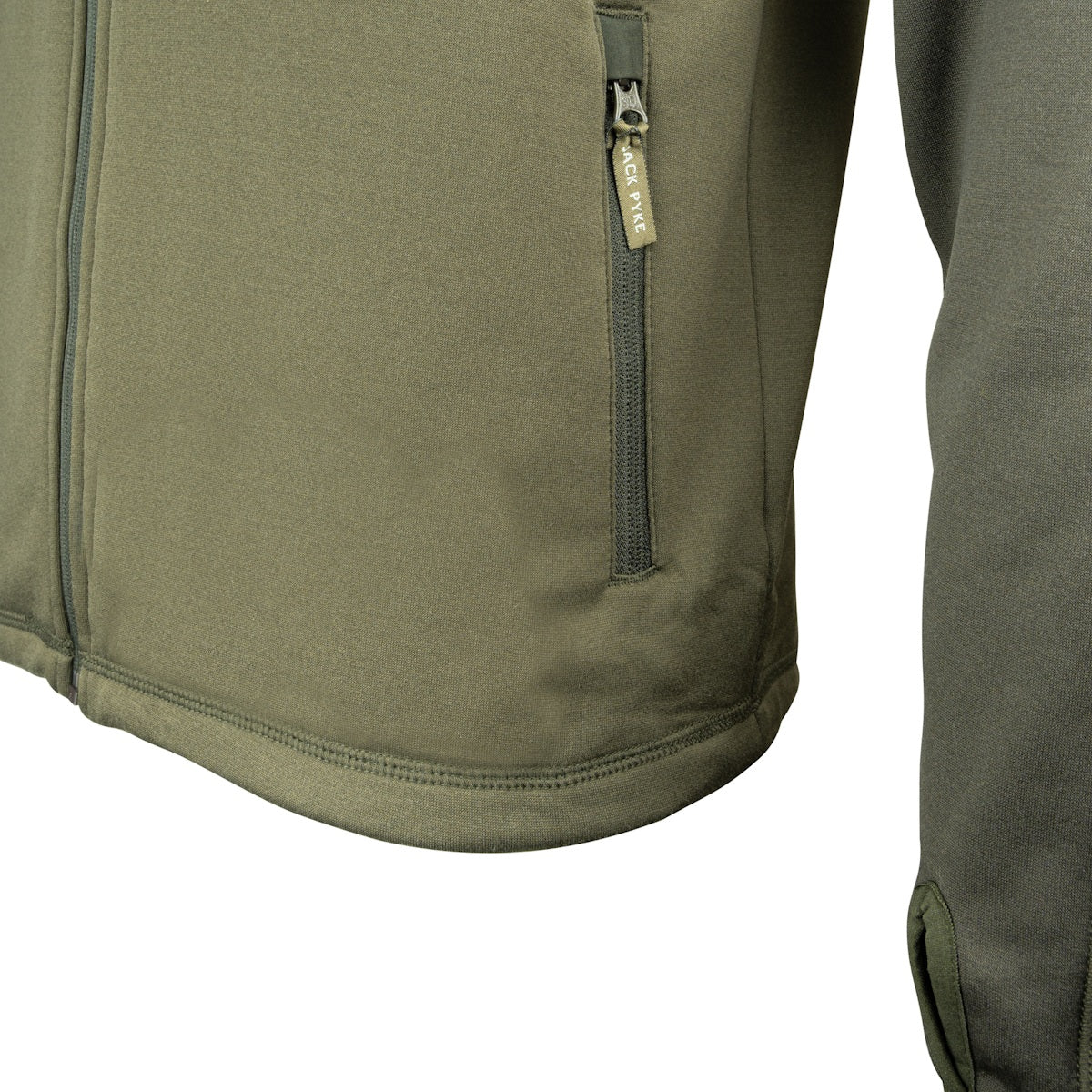 zip pull tabs ashcombe jack pyke technical fleece jacket