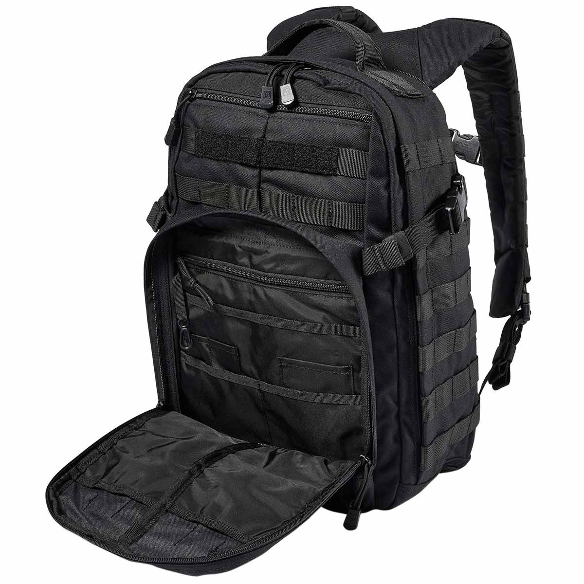 Black 5.11 Rush 12 2.0 Backpack Front Compartment