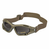 Mil-Tec Commando Goggles Air Pro Smoke Lens Olive Frame Front
